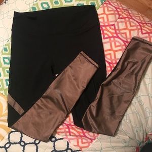 Fabletics Black & Gold Leggings